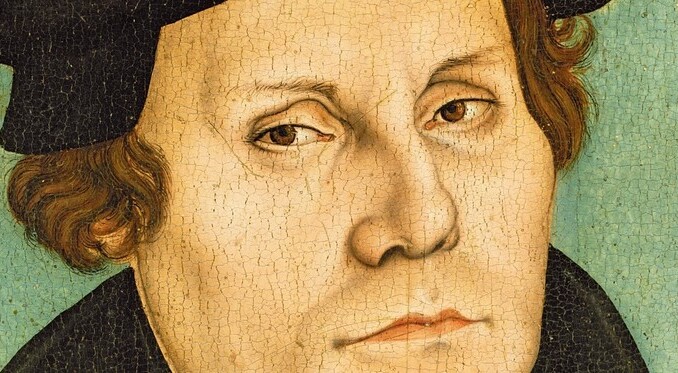 Portræt af Martin Luther malet af Lucas Cranach i 1536