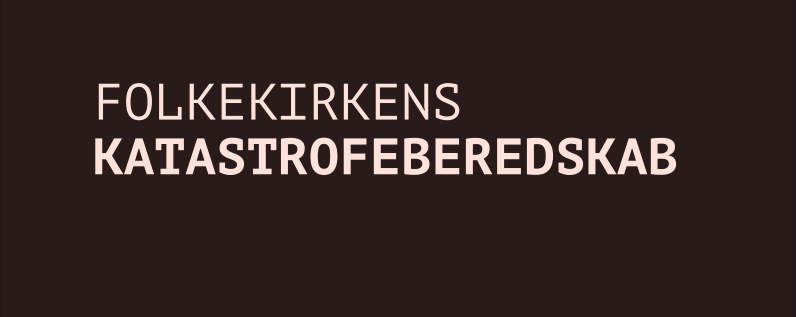 Forside af folder om Folkekirkens Katastrofeberedskab